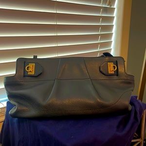 Salvatore Ferragamo Leather Clutch